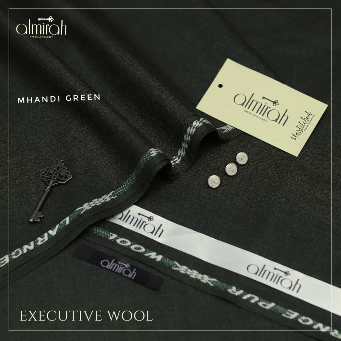 Almirah Executive Wool – Premium Unstitched Suit for Men