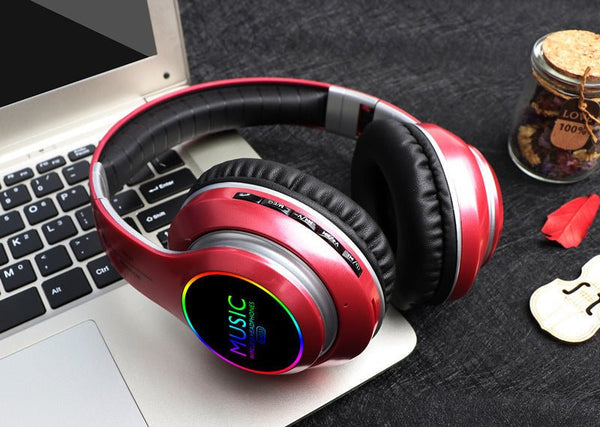 LED Wireless Bluetooth Headphones